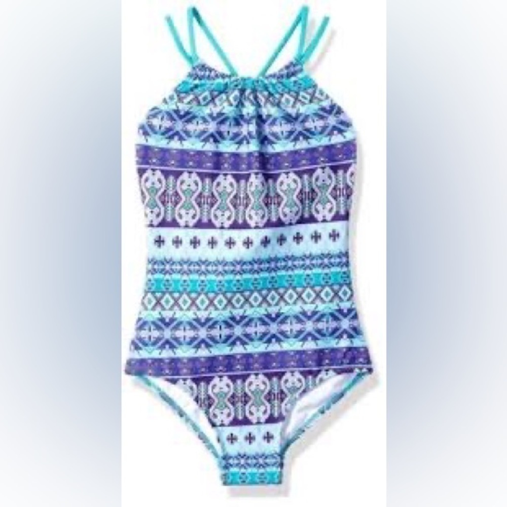Kanu Surf Big Girls' Jasmine Beach Sport Halter One, Mahina Purple